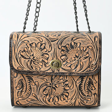 American Darling Small Crossbody Beautifully Hand Tooled Genuine Leather women bag western handbag purse